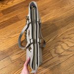 Love moschino  Chain Shopper Tote Bag Purse Taupe Light Grey Photo 3