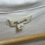 Madewell | Cream Ribbed Short-Sleeve Polo Thong Bodysuit | Medium Photo 10