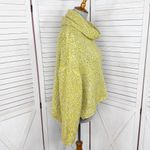 Anthropologie Chelsea & Theadore BFF Oversized Cowl Neck Crop Sweater Quince Yellow Small Photo 3