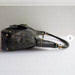 Michael Kors Vintage Black Signature Logo Coated Leather Hobo Shoulder Bag W/COA Photo 3