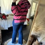 Alice + Olivia Women’s Medium Pink Tie Dye Mary Jane Crochet Hoodie Photo 2