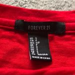 Forever 21 Red Crop Puff Sleeve Top Photo 4