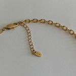 Pink Heart Necklace Cz Necklace Paperclip Chain Gold Chain Necklace Photo 2