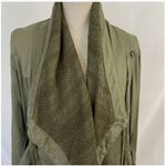 Anthropologie Hei Hei Women Cargo & Lace Military Jacket Sz.Sm Green Gorpcore Photo 4