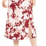 Chelsea28 NWT Floral Print Midi Skirt Pink Small Photo 0