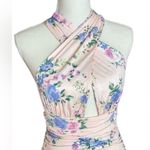 ZARA #51 NWOT Floral Printed Dress in Pale Pink Photo 6