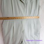 Eloquii *flawed* Short-Sleeve Coverall Jumpsuit light green linen blend, size 18 Photo 7