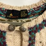 Liz Claiborne  vintage wool blend sweater front clasp vintage cardigan Photo 4