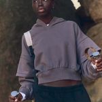 Free People Movement NWT Snow Flow Hoodie In DriftWood Combo  Photo 0