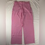 ZARA High Waisted Wide Leg Pink Modal Trousers Pants Large Photo 10