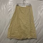 Eileen Fisher  Yellow Cotton Wrap Skirt Size Small Photo 0