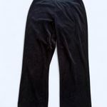 Black velour vintage 2000s sweatpants Size Medium Photo 1