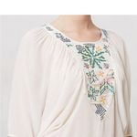 Anthropologie Tanvi Kedia Beaded Sequins Relaxed Blouse Top Cream Size Medium Photo 9