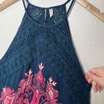 Free People  Intimately Free Womens Shea Paisley Mini Dress Medium Photo 2