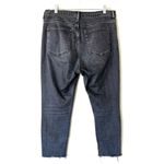 Everlane  Antique Black High Rise Raw Hem Straight Leg Ankle Denim Jeans Size 32 Photo 1