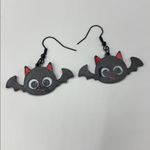 Mini Bat Halloween Earrings 🦇🖤✨ Black Photo 1