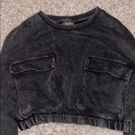 Akira  Black Long Sleeve Crop Top Photo 3