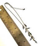 Silver/Gold tone multiple cross choker necklace Gold Photo 3