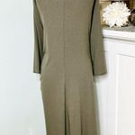 Torrid  Midi Ribbed Asymmetrical Hem Dress in Olive Green Size 6 Nwt Photo 4