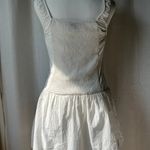 PacSun Linen White Milkmaid Dress Photo 2