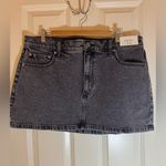Abercrombie & Fitch NWT  Denim Mini Skirt - Denim skirt - grey opulent,‎ size 16 Photo 2
