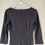 Ann Taylor LOFT Size 4 Black shift long sleeve mini Dress Photo 7