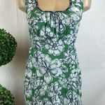 Sweet Pea Green & White Floral Mesh Short Sleeve Print Top L Size L Photo 0