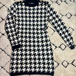 EXPRESS RSVP Edit Houndstooth Long Sleeve Sweater Dress Photo 0