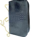 Vintage Crocodile Black Small Purse with Gold Tone Chain Singapore Photo 3