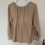 Twenty Second Light Brown Long Sleeve Top Women's Approx Size Large Modest Photo 6