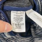 Loft Size M Tweed Knit Jacket Blue Moto Asymmetric Full Zip Long Sleeve Boucle Size M Photo 8