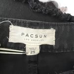 PacSun 🦎Black Distressed Denim Mini Skirt🌵 Photo 3