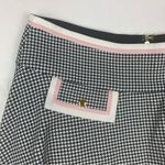 Alice + Olivia size 6 small houndstooth Black White Classic Skirt flare mini sch Photo 7