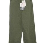 SANDRINE ROSE X FREE PEOPLE Wide Leg Pant Jeans‎ Size 24 Army Green NEW Photo 0