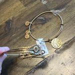 ALEX AND ANI  Boho Feather Lotus Bangle Charm Bracelet set Bundle Photo 2