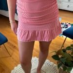 Edikted  Striped Dress Red Mini Photo 2