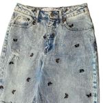 Tinseltown Women's  butterfly embroidered distressed skinny jeans Photo 1