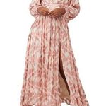 Jen's Pirate Booty Jen’s Pirate Booty Women’s Rising Star Lapis Long Sleeve V-Neck Maxi Dress Small Photo 0