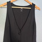 Maeve Anthropologie Black Jersey Sleeveless Vest Top Size Small Preppy Old Money Photo 3