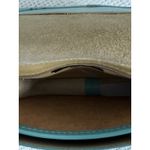 Vera Pelle Crossbody Bag Soft Italian Leather Small Blue Teal Adjustable Strap Photo 10
