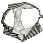 Aerie NWT American Eagle Seersucker Stripe Ruffle Bikini Bottom Black White Sz S Photo 5