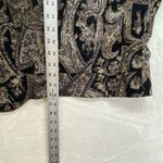 Joanne Scott blazer Womens 4 corduroy paisley made in usa 100% cotton Black Photo 6