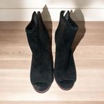 Gianni Bini ✨ Schools Out Suede Peep Toe Black Sz 6 Bootie✨ Photo 1