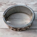 Vintage Chunky Hinged Bracelet Animal Print Photo 3