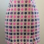 Boden British Tweed US 10 Mini Skirt with Polka Dots Pink Photo 0