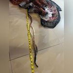 Lapis Anthropologie floral Ruffle Halter / Strapless Elastic Mini Dress size M Gray Size M Photo 5