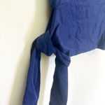 Susana Monaco NWT Navy Blue Wide Strap Tank Top with Side Tie - Small Photo 4