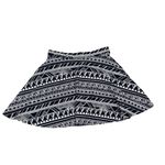 PINK - Victoria's Secret  Tribal Aztec Black Skater Mini Skirt Size Large Photo 2