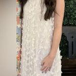 SheIn White Halter Dress with white butterfly Details Photo 6