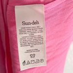 Aritzia  Sundeh Spencer Satin cowl-neck mini dress Bright Pink Sz Medium Photo 4
